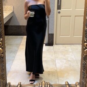 Elegant Black Strapless Dress